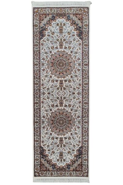 Atrium Floral Cream and Fawn Traditional Runner