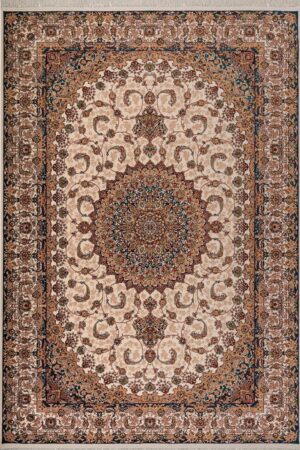 Laila Beautiful Cream and Fawn Traditional Rug